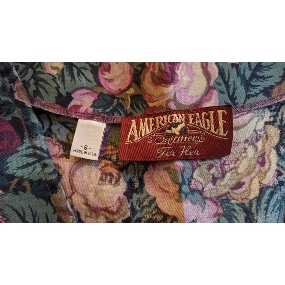 American Eagle Size 6 Vintage Floral Sleeveless Dress Size 6 - Picture 11 of 12